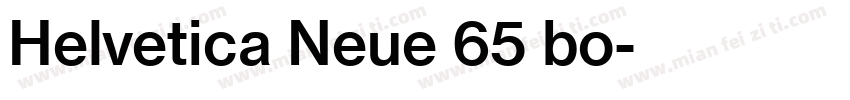 Helvetica Neue 65 bo字体转换
